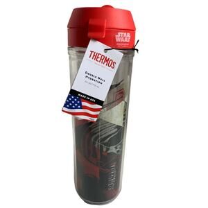Thermos 24 oz. Star Wars New Order Flip Cap Double Wall Hydration Water Bottle